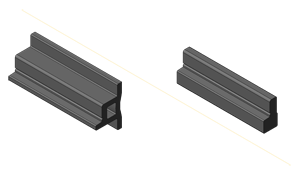 damper action flange rails