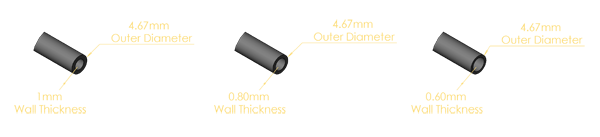 tube sizes